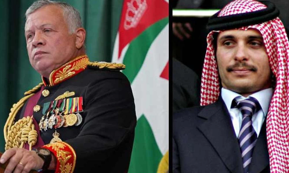 Η κοινή εμφάνιση του βασιλιά Αμπντάλα της Ιορδανίας με τον πρίγκιπα Χάμζα